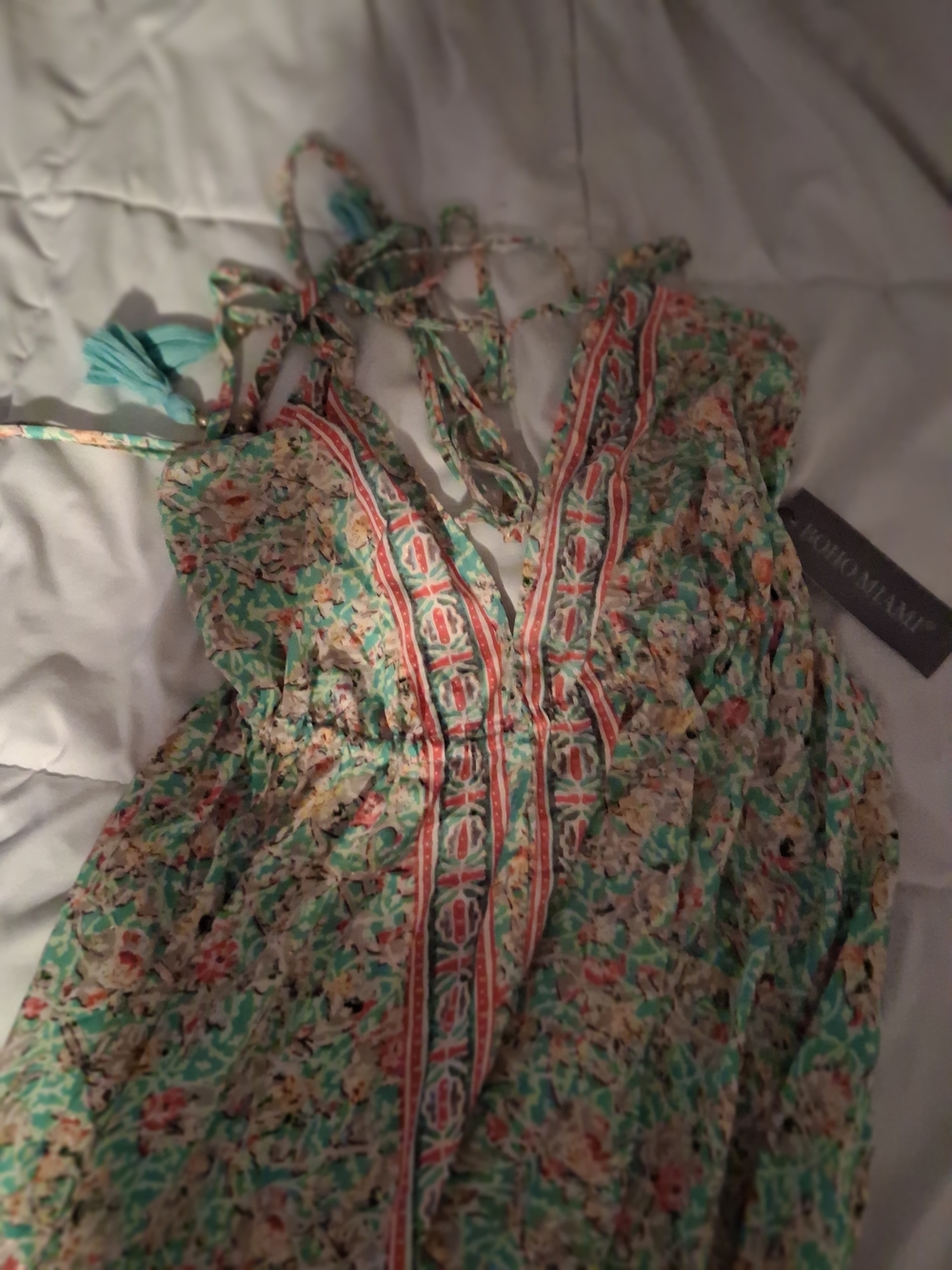 Island Breeze Floral Maxi Dress - Teal Floral